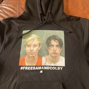 Sam and Colby mugshot sweatshirt